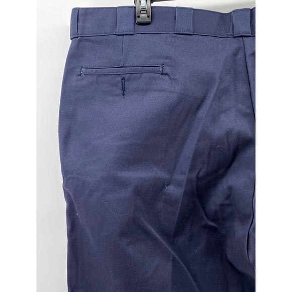 DICKIES Men's Navy Blue 874 Original Fit Straight-Leg Work Pants SZ 46x32 - Picture 4 of 10